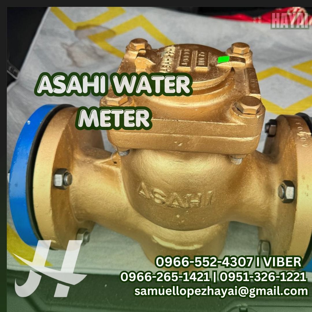 Asahi Water Meter (Category: Industrial Equipment) located in Manila. Submitted by sam.lopez (Listing ID 1468322139, Image 1). Description: ⚡️ Power Up Your Projects with Hayai! Need industrial tools, hardware, or construction supplies—and need them fast? Hayai Industrial Tools Supply delivers quality and speed, so you can get the job done right! For more details or customization options, just ask! 📲 Contact Us NOW and Get Equipped: 📱 Mobile 09