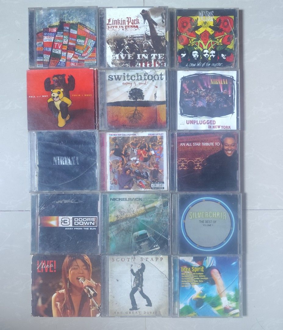 assorted case & inlays only no cd (Category: CDs & DVDs) located in Valenzuela. Submitted by xjepsx (Listing ID 1468352309, Image 2). Description: take all only lalamove only.