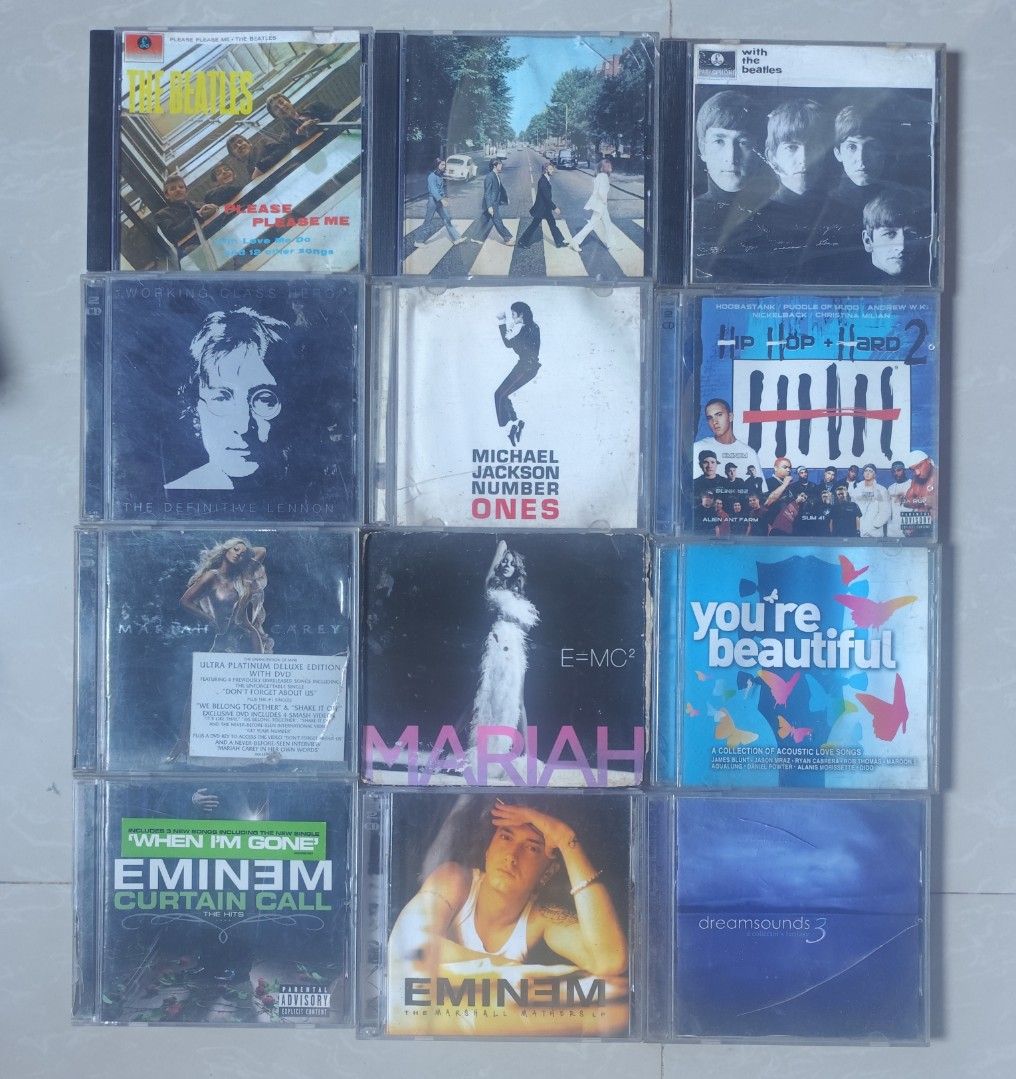 assorted case & inlays only no cd (Category: CDs & DVDs) located in Valenzuela. Submitted by xjepsx (Listing ID 1468352309, Image 1). Description: take all only lalamove only.