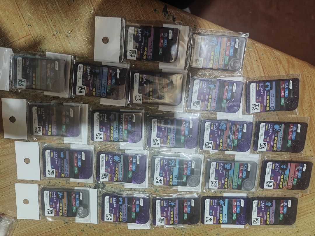Assorted characters (Category: Raw Singles) located in Manila. Submitted by wuxue998 (Listing ID 1468334746, Image 2). Description: All are brand new 5-star cards Brand new and sealed. Rare cards — all 5-star cards ✅ FOR SALE: 22pcs Pokemon Ga-Ole 5-Star Cards - Sealed / Unused Rush sale! 22 cards all 5-star rarity, all sealed with plastic. Includes: Mewtwo & Mew, Jirachi, Solgaleo, Lunala, Lugia, Hoopa, Garchomp, Venusaur, Kyurem etc. All Grade 