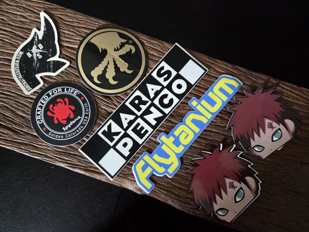 Assorted EDC Stickers 7pcs (Category: Home Improvement Tools & Accessories) located in Marikina City. Submitted by knifeandtoolphilippines (Listing ID 1468363513, Image 1). Description: Fixed Price No Haggling No Trades SOLD AS SET.