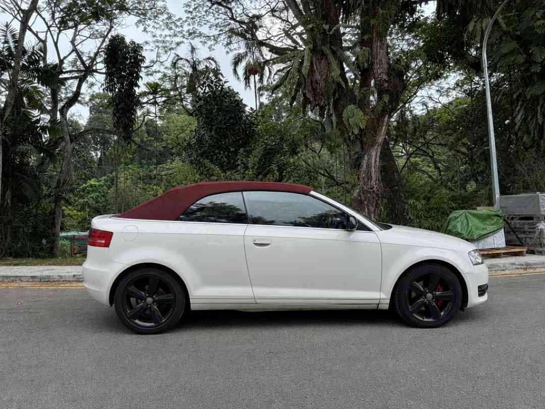 Audi A3 Cabriolet 1.8 TFSI S-tronic (A) (Category: Used Cars) located in Singapore. Submitted by carousell_certified_partners (Listing ID 1462858232, Image 3). Description: Original stock engine! No modification! Fully functional auto-folding soft-top! Good condition! 100% full loan available! Cheapest and lowest depreciation in the market! 1 of only 6 dealers in singapore to be awarded roll of honor by SGCM! Buy with confidence! In-house loan or