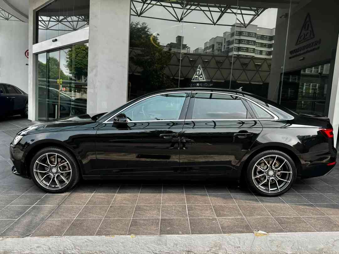 Audi A4 Sedan 2.0 TFSI S tronic (A) (Category: Used Cars) located in Singapore. Submitted by dicksonauto (Listing ID 1460610906, Image 2). Description: 1 owner, very well maintained in pristine condition, Certified Pre-Owned with Extended Warranty for worry-free ownership. Mileage Assurance: Actual mileage checked against available AD workshop/service records and/or owner-signed declaration. Buy-Back Assurance if verified mileage tampering is fou