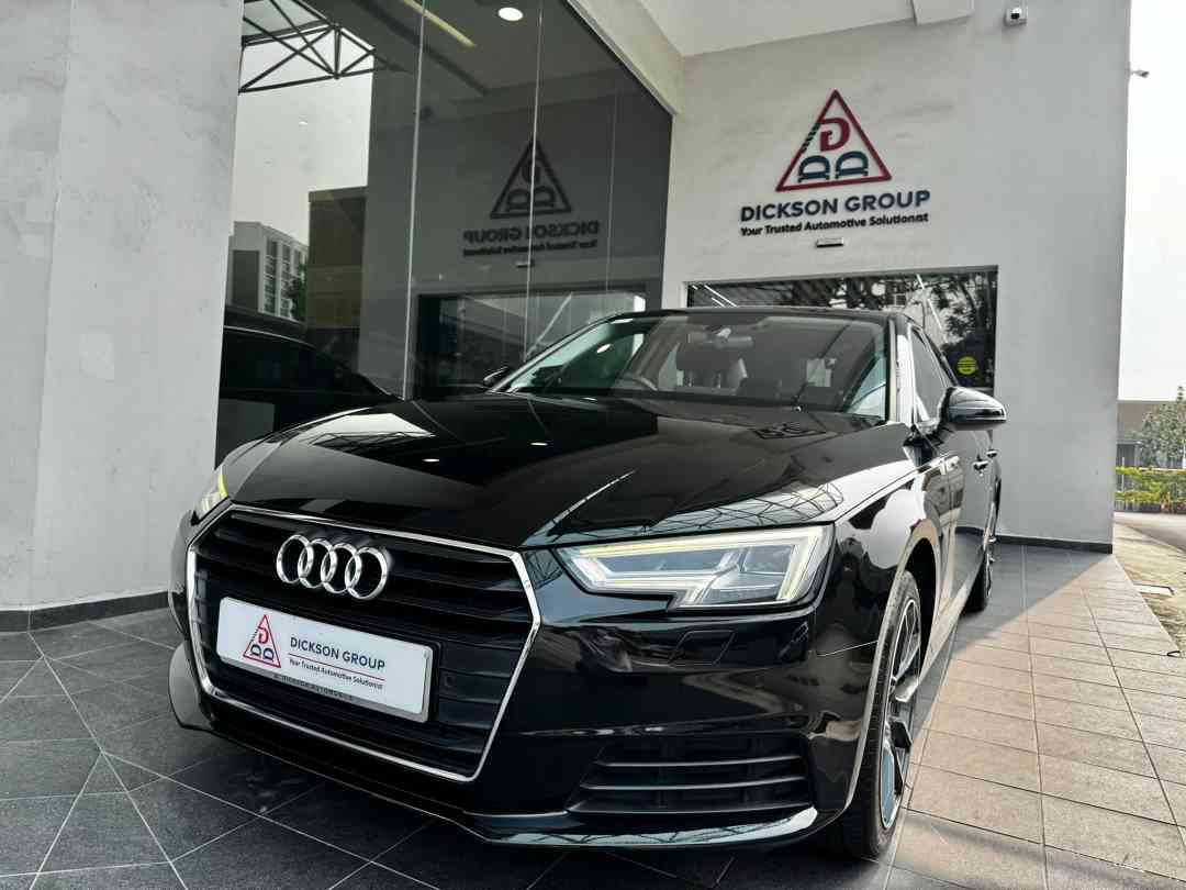 Audi A4 Sedan 2.0 TFSI S tronic (A) (Category: Used Cars) located in Singapore. Submitted by dicksonauto (Listing ID 1460610906, Image 1). Description: 1 owner, very well maintained in pristine condition, Certified Pre-Owned with Extended Warranty for worry-free ownership. Mileage Assurance: Actual mileage checked against available AD workshop/service records and/or owner-signed declaration. Buy-Back Assurance if verified mileage tampering is fou