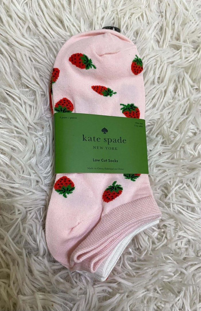 Auth Kate spade (Category: Socks & Tights) located in Cebu City. Submitted by shopnsave2015 (Listing ID 1468296633, Image 1). Description: 3 pairs .