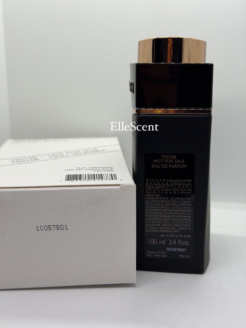 Authentic Bvlgari Man İn Black Tester (Category: Fragrance & Deodorants) located in Mandaluyong City. Submitted by elle_scent (Listing ID 1468456551, Image 3). Description: This is Bvlgari Man in Black Eau de Parfum 100ml Tester. It is a popular, warm and spicy men’s fragrance, known for its rich, masculine scent. Fragrance notes Top notes: Rum, spices and tobacco — warm, rich and slightly boozy. Heart notes: Leather, iris and tuberose — smooth, 