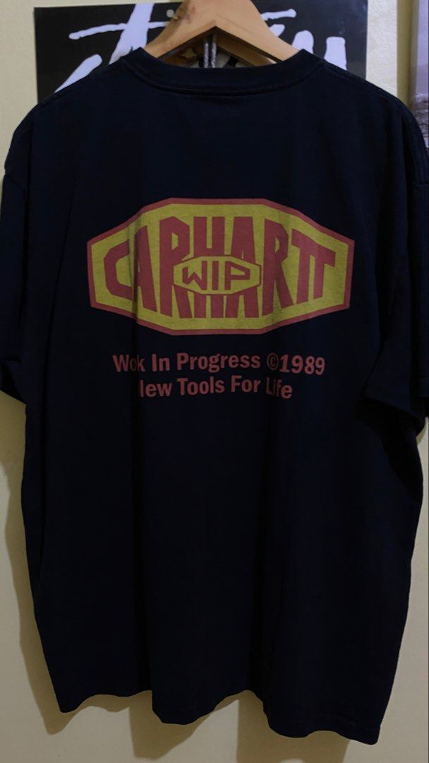 Authentic Carhartt Wip ( New Tools ) (Category: Tshirts & Polo Shirts ) located in Tacurong. Submitted by styledtwice1999 (Listing ID 1468313683, Image 1). Description: Carhartt WIP New Tools Actual Color: Black Dimes: 23 x 29 ( WIP CUT ) ♥️ Condition: Excellent No Rips, Holes or any hidden issue 📩📩 🧿All items are Washed and Ready to use for you convenience.