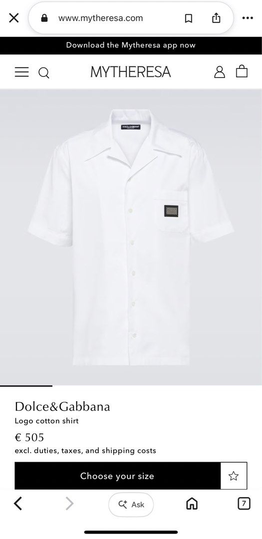 AUTHENTIC DOLCE & GABBANA WHITE SS POLO (Category: Luxury Apparel) located in Polomolok. Submitted by SafeThrift (Listing ID 1468293125, Image 2). Description: AUTHENTIC DOLCE & GABBANA WHITE SS POLO EXCELLENT NEED WASH COMPLETE TAGS 9|10 COLOR RATE 23 WIDTH 29 LENGTH SMALL ON TAG XL FRAME.