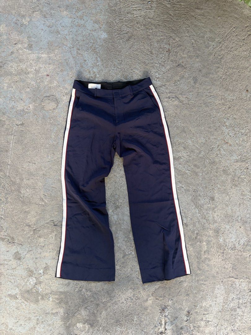 AUTHENTIC GUCCI TROUSER (Category: Luxury Apparel) located in Caloocan City. Submitted by teriyakijawnz (Listing ID 1468297134, Image 1). Description: AUTHENTIC GUCCI TROUSER Blue,Viscose waistband: 16.5” inside leg: 30” ₱2500 only.