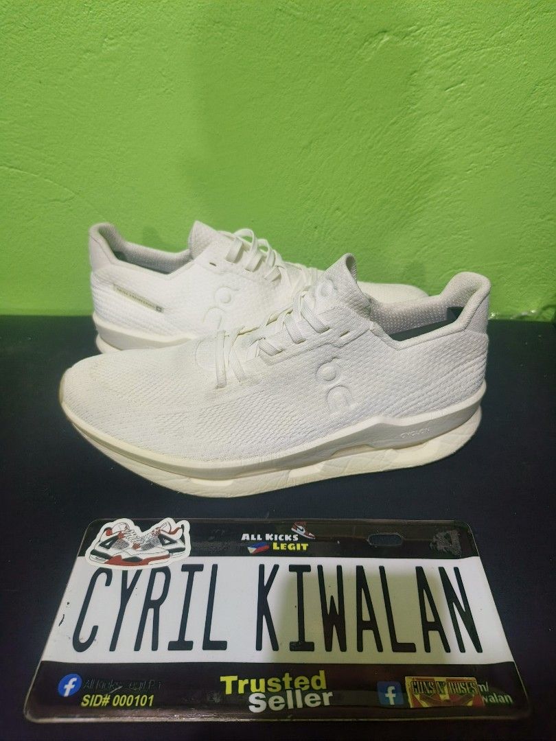 Authentic On Cloud Neo Undyed White (Category: Sneakers) located in Baguio. Submitted by ckiwalan (Listing ID 1468410491, Image 2). Description: For sale Authentic Excellent condition Signs of use only Paint on Outsole but does not affect the performance on the shoe (Hindi po podpod) No major issue Thick outsole Lightweight Soft and comfy Baguio city can ship nationwide.