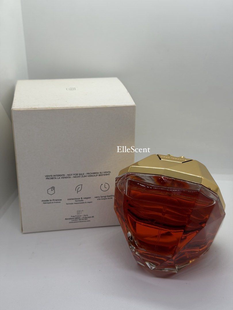 Authentic Paco Rabanne Million Royal Tester (Category: Fragrance & Deodorants) located in Mandaluyong City. Submitted by elle_scent (Listing ID 1468332541, Image 3). Description: 👑 A glamorous, feminine fragrance for women who love to stand out! Fragrance Description: 🍓 Top notes: Pomegranate 🌸 Heart notes: White floral notes, including orange blossom 🌿 Base notes: Cashmeran and patchouli Scent Review: Lady Million Royal opens with a juicy, f