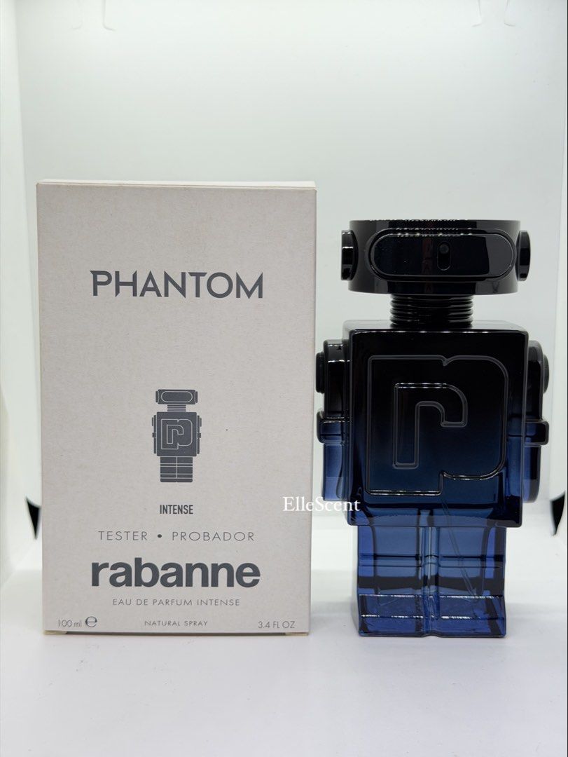 Authentic Paco Rabanne Phantom Intense 2024 Release Tester (Category: Fragrance & Deodorants) located in Mandaluyong City. Submitted by elle_scent (Listing ID 1468294532, Image 2). Description: Last Price Posted Please RABANNE PHANTOM INTENSE EDP INTENSE 100ML TESTER A bold, modern, and seductive fragrance for men! Rabanne Phantom Intense features a sophisticated blend of aromatic freshness, warm amber, and rich woody notes, creating a confident 