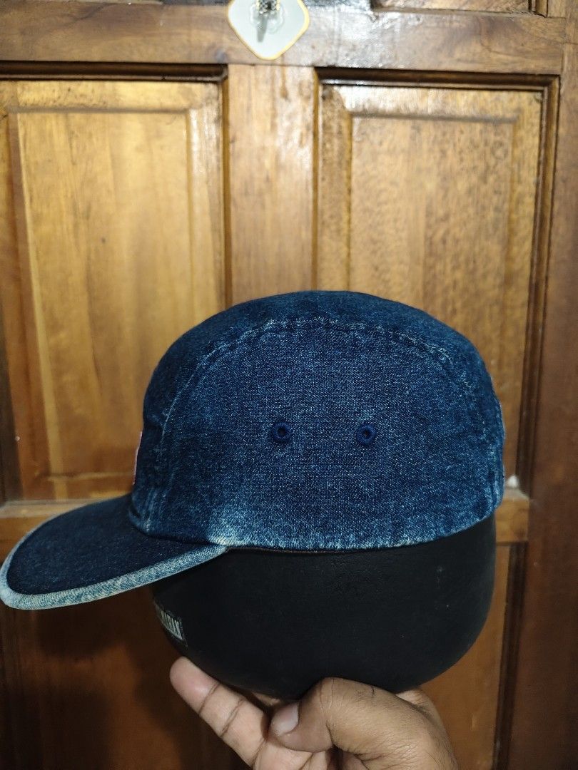 Authentic Supreme Denim Camp Cap (Category: Caps & Hats) located in Iloilo. Submitted by branded-boy0422_16 (Listing ID 1468422020, Image 2). Description: Good as new Minor sign of usage Solid Condition sa personal one size fits all.