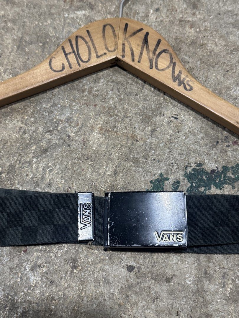 Authentic Vans Deppster II Web Belt In Black/Charcoal Checkerboard (Category: Belts) located in Badian. Submitted by choloknows (Listing ID 1468410281, Image 3). Description: Excellent 9+/10 Used Free Size 580 + sf.