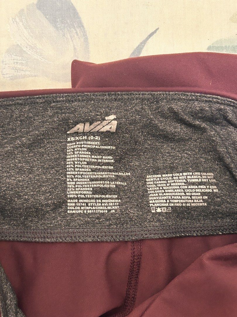 AVIA Burgundy Leggings (Category: Activewear) located in Pinamalayan. Submitted by _dragonfly (Listing ID 1468374926, Image 2). Description: .