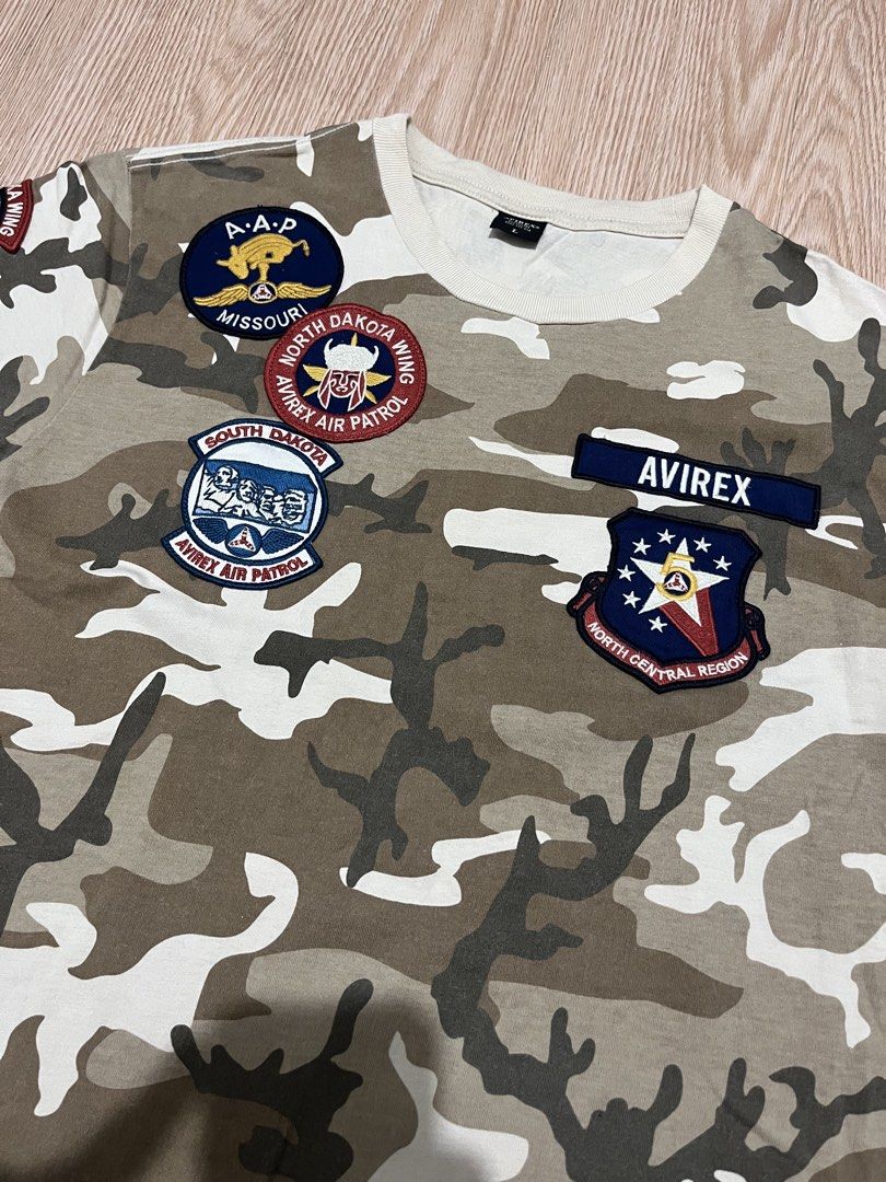 AVIREX - Air Patrol Unit - Desert/multi cam Camouflage Pattern - Tee (Category: Tshirts & Polo Shirts ) located in Taguig. Submitted by chicpicked (Listing ID 1468343361, Image 3). Description: AVIREX - Air Patrol Unit - Desert/multi cam Camouflage Pattern - Tee Authentic Good as new No flaws Large 1,500.