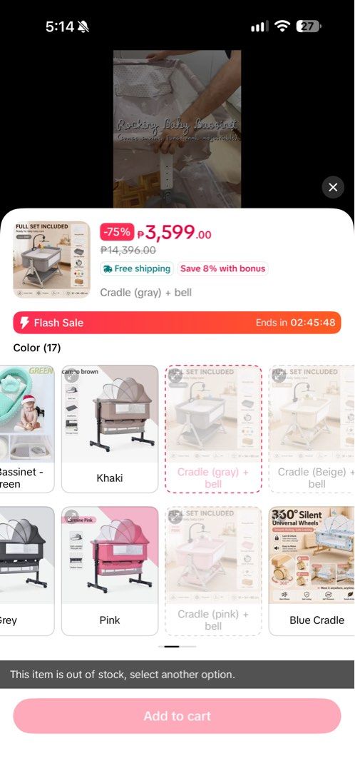 Baby Bed, 3-in-1 Foldable Crib & Jumbo Crib Set Bundle (Category: Cots & Cribs) located in Valenzuela. Submitted by tejerogime02345 (Listing ID 1468376267, Image 3). Description: 🍼 BABY ITEMS BUNDLE — ₱2,500 TAKE ALL! Selling Liam’s pre-loved baby items. Outgrown na ni baby! 🤍 ✨ INCLUSIONS: 1. Convertible Baby Bed with pillow 2. Multifunctional Foldable Baby Crib (3-in-1) Infant bed, bassinet & bedside sleeper Mattress and storage basket Remova