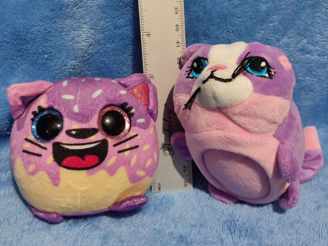 Baggy Buddies & Tangle Pets Plush Toys (Category: Plushies & Soft Toys) located in Baguio. Submitted by abigailmyra (Listing ID 1468335273, Image 1). Description: - Authentic Baggy Buddies and Tangle Pets:Cupcake the Cat plush toys - Vibrant purple, pink, and multi-colored designs - Original tags still attached on the back -P65 each loc:Baguio-CAR.