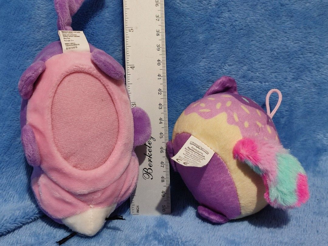 Baggy Buddies & Tangle Pets Plush Toys (Category: Plushies & Soft Toys) located in Baguio. Submitted by abigailmyra (Listing ID 1468335273, Image 3). Description: - Authentic Baggy Buddies and Tangle Pets:Cupcake the Cat plush toys - Vibrant purple, pink, and multi-colored designs - Original tags still attached on the back -P65 each loc:Baguio-CAR.