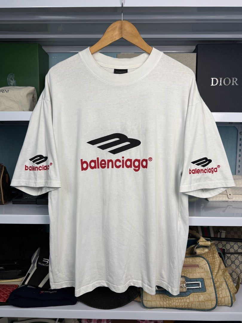 BALENCIAGA (Category: Tshirts & Polo Shirts ) located in Quezon City. Submitted by generalmerchandiseph (Listing ID 1468470008, Image 3). Description: - BALENCIAGA 3B SPORTS ICON TSHIRT - EMBROIDERED FRONT & BACK DETAILS - 23W X 28L DIMENSIONS - LARGE MENS BEST FITS - EXCELLENT USED CONDITION - HONGKONG / JAPAN SOURCED - WASHED AND READY TO WEAR 🫧.