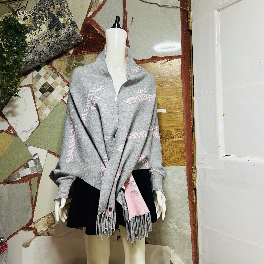 Balenciaga poncho with sleeves (Category: Luxury Apparel) located in Baguio. Submitted by kckc_luxury (Listing ID 1468407069, Image 2). Description: Free size Excellent .