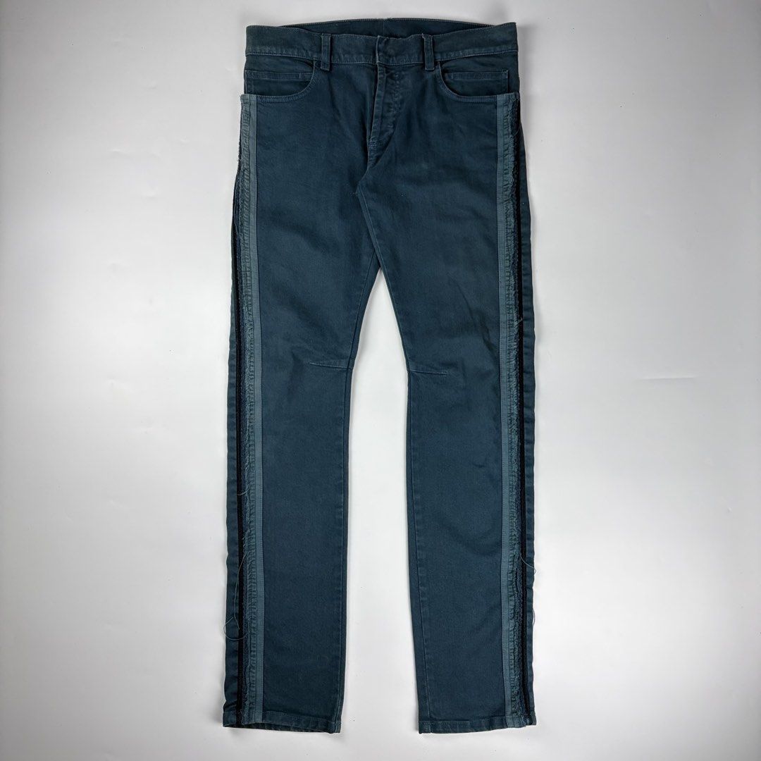 Balmain - Christophe Decarnin - Side Tape Pants (Category: Luxury Apparel) located in Bacolod City. Submitted by cast.archives (Listing ID 1468295928, Image 1). Description: Balmain - Christophe Decarnin - Side Tape Pants Waist: 32" Length: 39" Inseam:32" Leg opening: 7" Condition: Very good Flaw: Cut tags.
