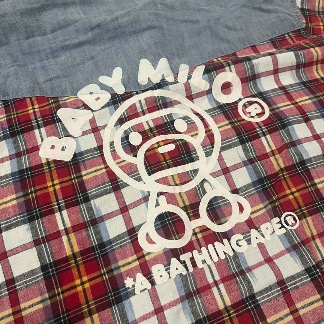 Bape - Baby Milo Button Down Shirt (Category: Tshirts & Polo Shirts ) located in Manila. Submitted by spo0ky.archives (Listing ID 1468458657, Image 3). Description: Width: 20 Length: 27.