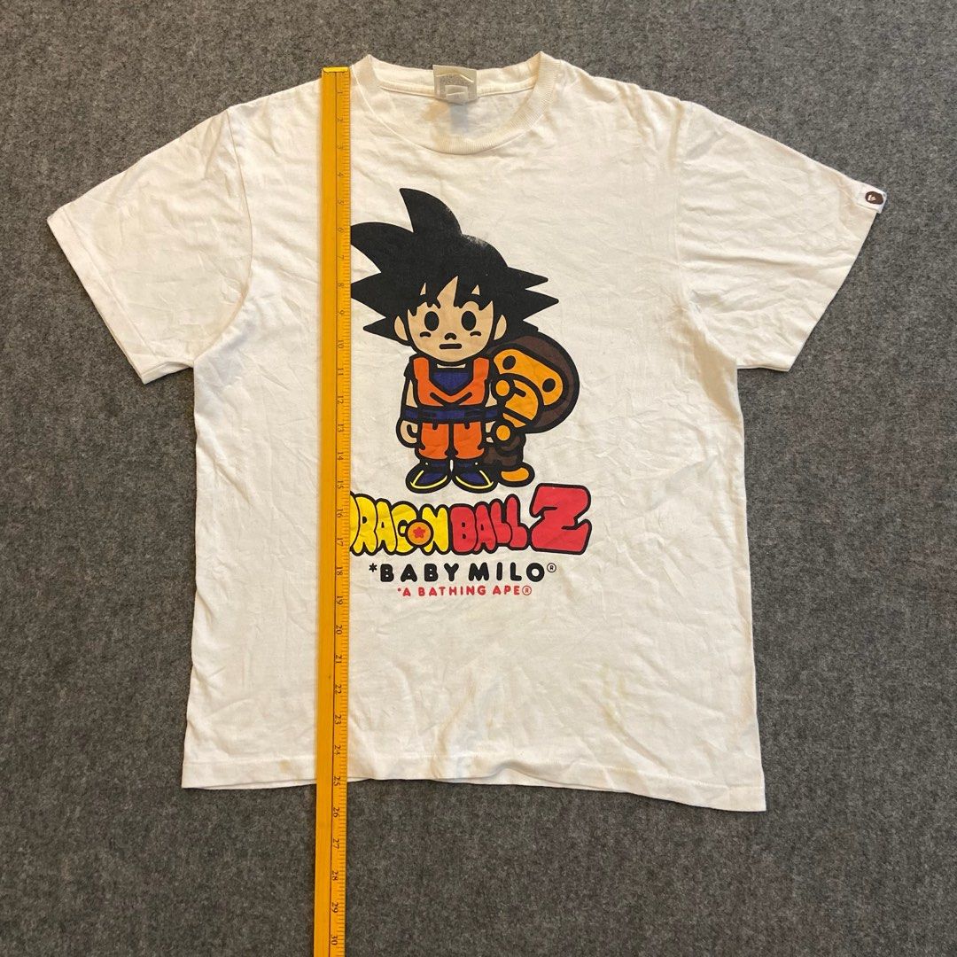 Bape Dragonball Tee (Category: Tshirts & Polo Shirts ) located in Mabalacat. Submitted by alternativegooods (Listing ID 1468447517, Image 3). Description: Measurements (inches) width length ★ Color may vary slightly due to lighting. ★ Manage your expectations, these are pre-loved/thrifted items. ★ Ship via J&T Express & Lalamove..