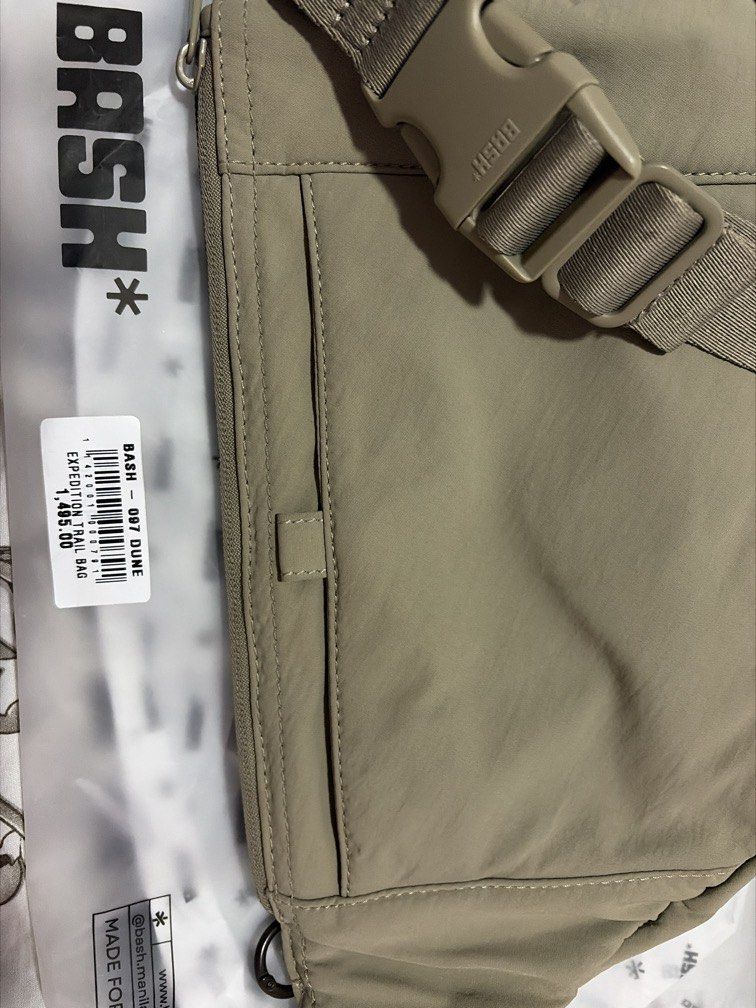 BASH Trail Bag (Category: Backpacks) located in Morong. Submitted by Kaycer00 (Listing ID 1468299598, Image 2). Description: - Brand: BASH Manila Trail Bag Only Once lang nagamit sa Thailand. Rfs:Declutter Last price posted.