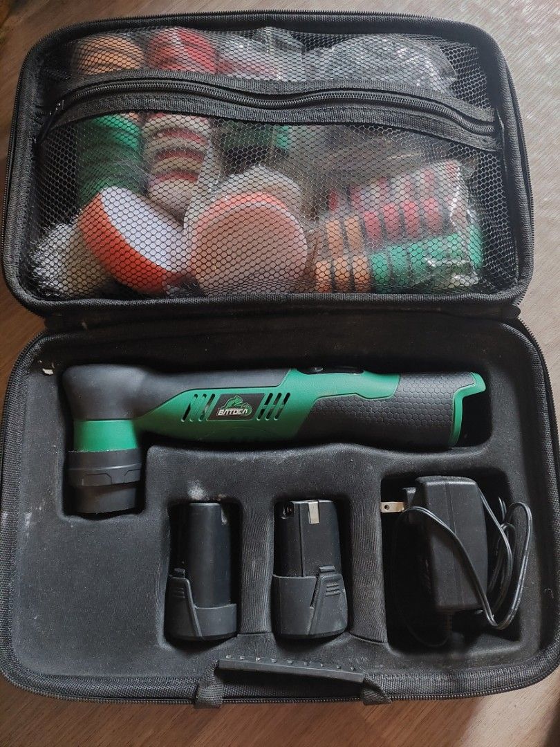 BATOCA S5 Cordless Polisher (Category: Construction Tools & Equipment) located in Manila. Submitted by ag2411 (Listing ID 1468316480, Image 1). Description: BATOCA S5 Cordless Mini Polisher Selling my BATOCA S5 cordless polisher! Used only a few times, then stored away. Still in very good condition and well taken care of. Inclusions: ✅ BATOCA S5 cordless polisher ✅ 2 batteries ✅ Battery charger ✅ Assorted polishing pads and attachments ✅ Carrying
