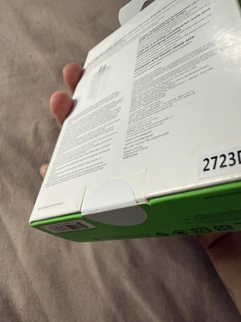 Belkin Boost Charge (Category: Chargers & Cables) located in Manila. Submitted by pappypao (Listing ID 1468306692, Image 2). Description: Belkin Boost Charge 25w charger for sale Brand New Sealed RFS: Extra.