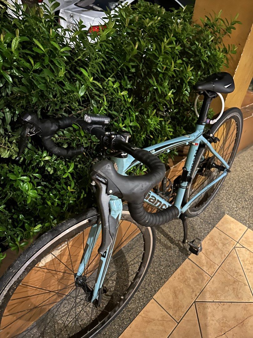 BIANCHI IMPULSO (Category: Bicycles) located in Marikina City. Submitted by livewithpurpose (Listing ID 1468462927, Image 3). Description: BIANCHI IMPULSO Lightweight alloy fork and lightweight alloy frame Size 50 Shimano Claris Rd Shimano Claris Fd Shimano Claris sti 2x8 Alloy crankset Bianchi Impulso lightweight alloy frame ₱24.5k.