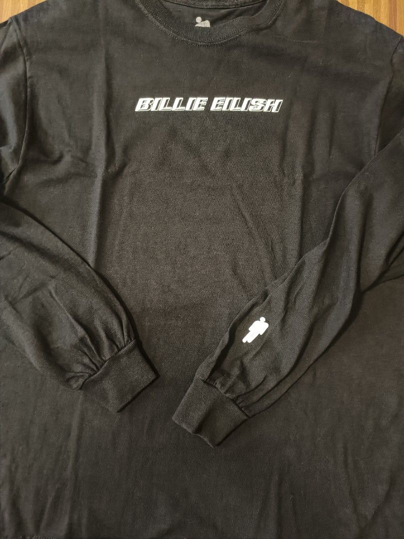 Billie Eilish (Category: Activewear) located in Cavite. Submitted by south.loot (Listing ID 1468337419, Image 3). Description: Billie Eilish Longsleeve Size Medium Length 27 Width 20 Color rate 9/10 Excellent condition.