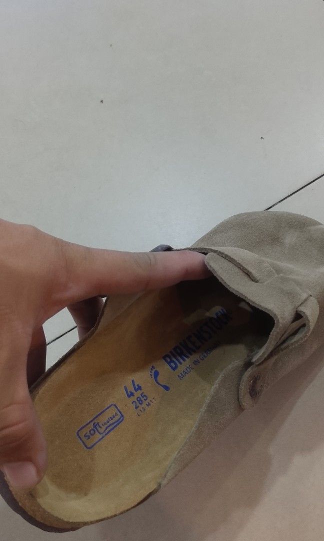 BIRKENSTOCK CLOGS SUEDE BOSTON (Category: Slippers & Slides) located in Iloilo. Submitted by skerittt (Listing ID 1468361921, Image 2). Description: BIRKENSTOCK CLOGS SUEDE BOSTON SIZE 44 NO FLAWS.