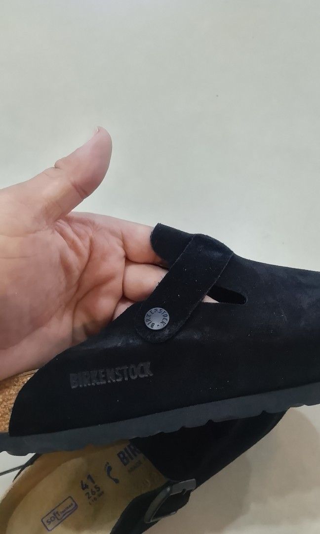BIRKENSTOCK CLOGS SUEDE SIZE 41 (Category: Slippers & Slides) located in Iloilo. Submitted by skerittt (Listing ID 1468360946, Image 3). Description: BIRKENSTOCK CLOGS SUEDE SIZE 41 NO FLAWS.