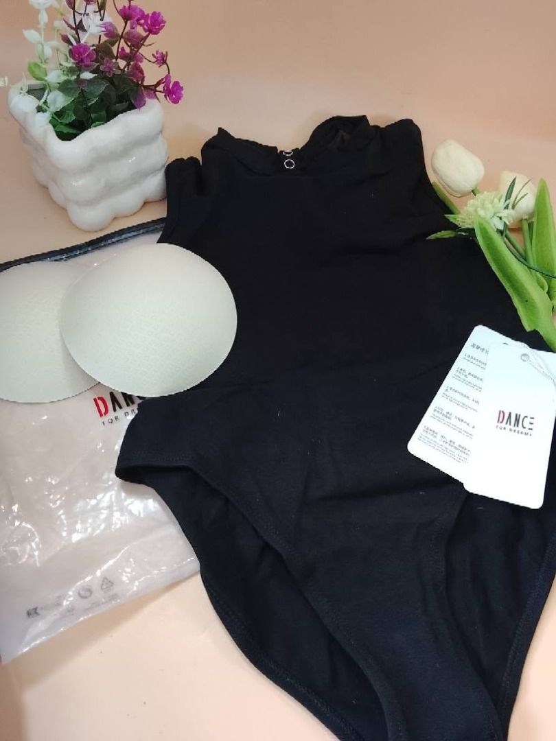 Black Backless Ballet Leotard / Bodysuit – Small (Category: Activewear) located in Bulacan. Submitted by camsaey (Listing ID 1468416177, Image 1). Description: Brand: Dance For Dreams Color: Classic Black Size: Small (S) Condition: Brand new with original tag attached Design: Sleeveless ballet leotard / bodysuit with a high neckline and open-back design Features: Double-ring detail at the back, removable chest pads included, and a breathable crot