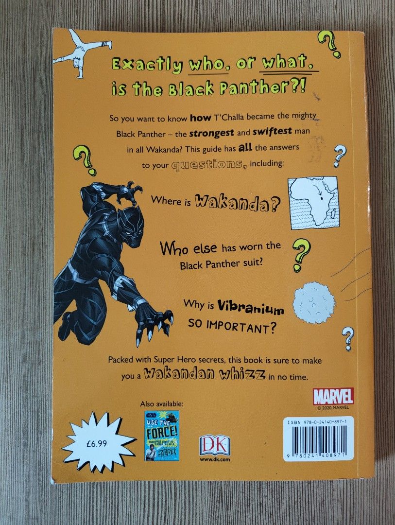 Black Panther Rules! (Category: Children's Books) located in Caloocan City. Submitted by readplaycollect (Listing ID 1468342914, Image 2). Description: Black Panther Rules! Discover What it takes to be a Superhero So you want to know how T'Challa became the mighty Black Panther-the strongest and swiftest man in all Wakanda? This guide has all the answers to your questions, including: Where is Wakanda? Who else has worn the Black Panther suit? Why