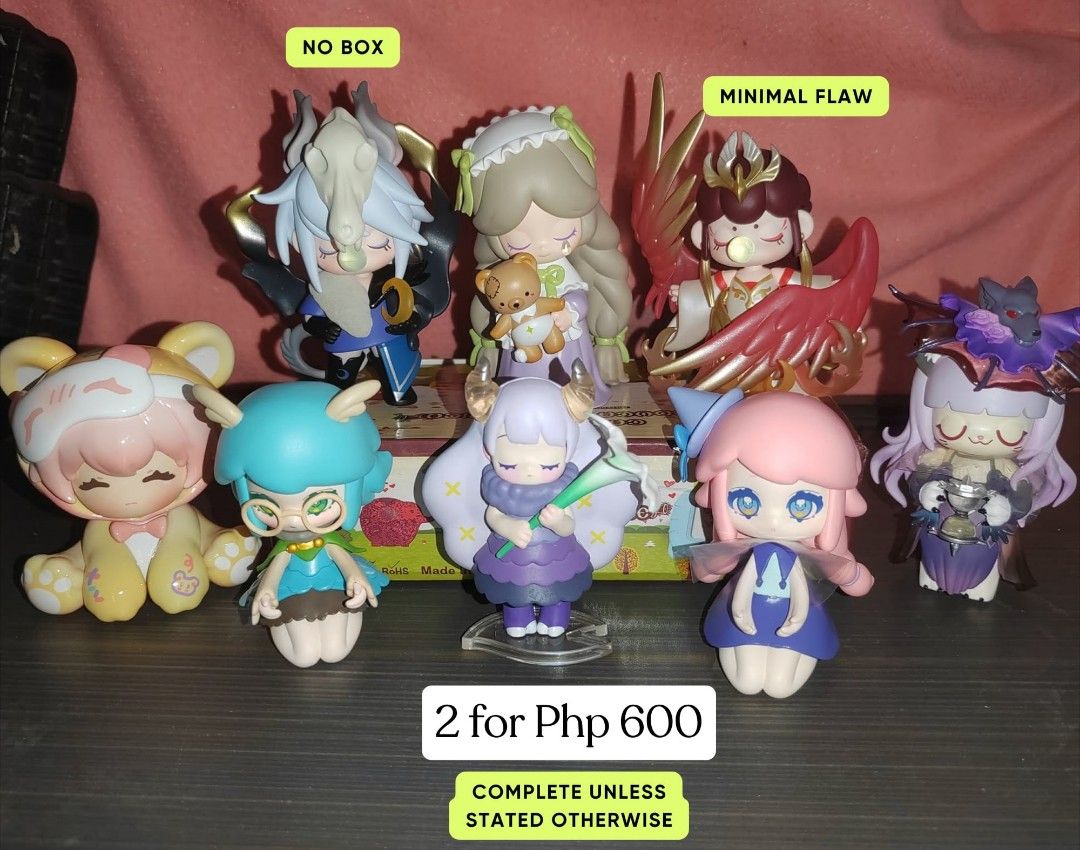 Blind Box Figures Collectibles 2 for Php 600 (Category: Designer & Blind Box Toys) located in Trece Martires City. Submitted by verso.xvii (Listing ID 1468328221, Image 1). Description: PROMO: 2 figures for Php 600 🧸✨ Figure & Plushie Rehoming Sale! ✨🧸 Whether you need: 🎁 A budget-friendly Christmas gift 🏆 A reward for your top performers or achievement tokens 🧩 An addition to your personal collection 💖 Or just a cute pick-me-up treat for y