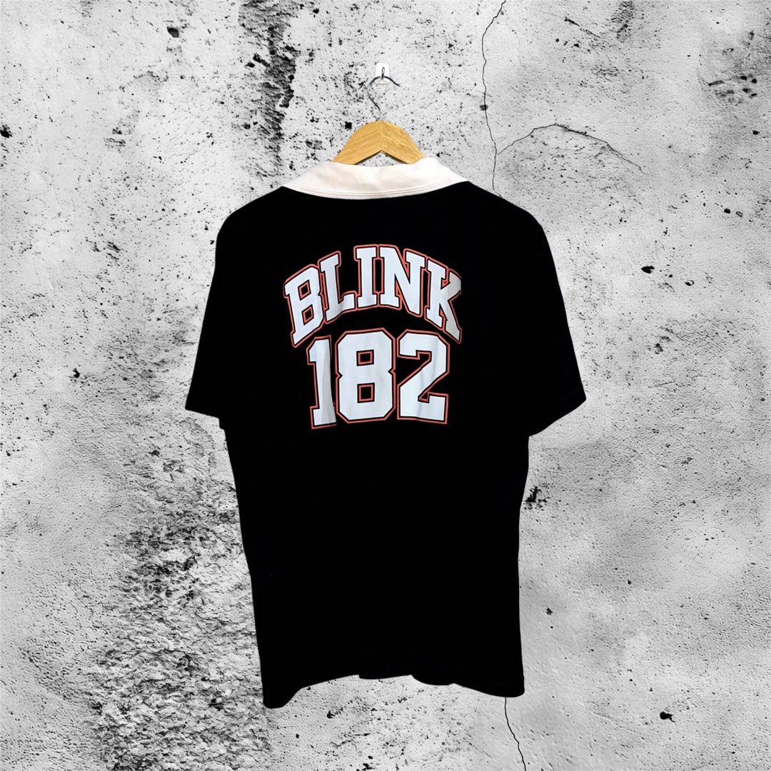 Blink-182 Polo Shirt (Category: Tshirts & Polo Shirts ) located in Malolos. Submitted by xubileo (Listing ID 1468459341, Image 2). Description: BLINK-182 POLO SHIRT 27x21.5 (XL on tag) DM ME FOR MORE INFO..