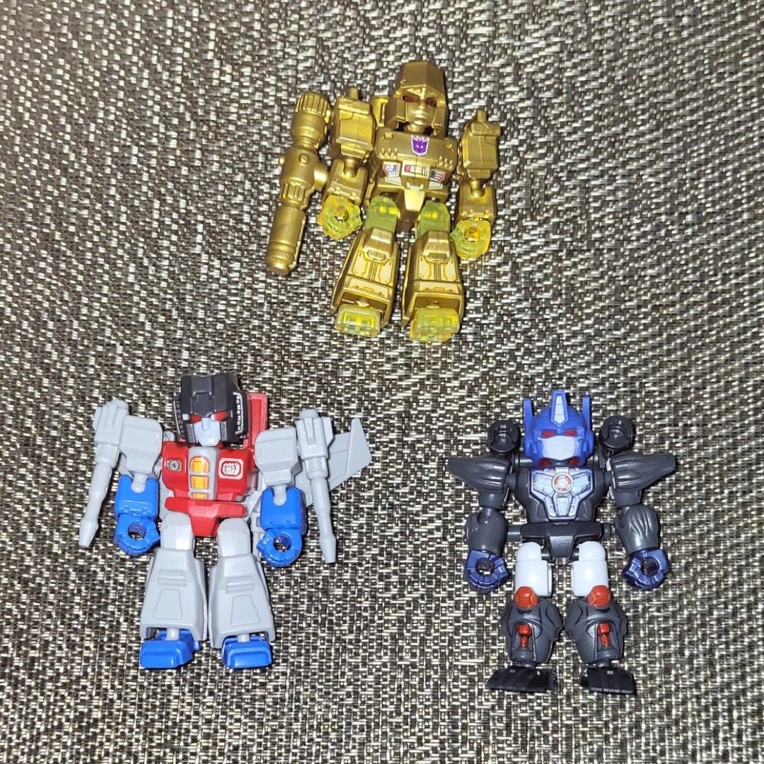 Blokees Starscream Optimus Primal Megatron (Category: Figurines & Statues) located in Pasig City. Submitted by samnok_toys_ph (Listing ID 1468354096, Image 1). Description: starscream - 150 megatron - 120 optimus primal - 100 mop gcash loc cainta and makati lalamove grab jnt.