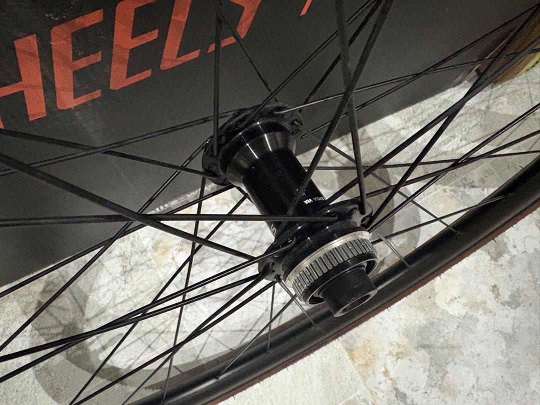 BMC PRD23 Microspline wheelset (Category: Bicycles) located in Muntinlupa City. Submitted by pinkmoscat.o (Listing ID 1468430211, Image 2). Description: Selling BMC PRD23 Microspline wheelset Depth: 30mm Inner diameter: 23mm Shimano microspline hubs through axel Pirelli Cinturato Gravel H 35mm tires included RFS: upgrade Shipping via lalamove shouldered by buyer Location: Muntinlupa Payment via Gcash, BPI, or RCBC only.