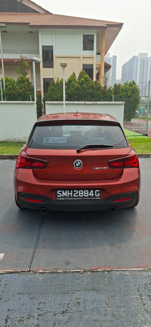 BMW M Series M140i 3.0 5-door (A) (Category: Used Cars) located in Singapore. Submitted by picketman24601 (Listing ID 1468499882, Image 3). Description: One owner. 10 year warranty. Maintenance with Performance Motor. Comes with original M shadow edition parts; brakes, wheels, front spoiler, side spoiler, mirrors. No dealers..