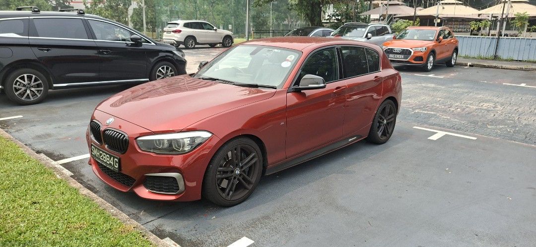 BMW M Series M140i 3.0 5-door (A) (Category: Used Cars) located in Singapore. Submitted by picketman24601 (Listing ID 1468499882, Image 1). Description: One owner. 10 year warranty. Maintenance with Performance Motor. Comes with original M shadow edition parts; brakes, wheels, front spoiler, side spoiler, mirrors. No dealers..