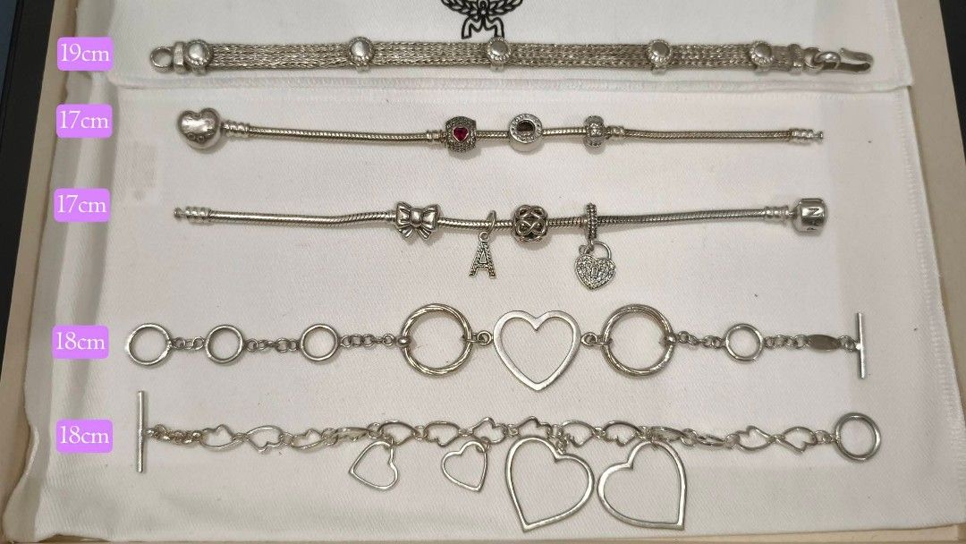Bracelets Silver Branded (Category: Bracelets) located in Baguio. Submitted by thrifters_shop (Listing ID 1468398138, Image 2). Description: these are authenticated silver Pandora, T&Co, etc NO COD/COP Maya/Gcash/GrabPay.