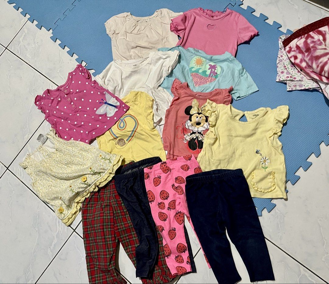Branded Tops & Bottoms Take All (Category: Babies & Kids Fashion) located in Rizal. Submitted by nwndprlvdbyurs (Listing ID 1468417002, Image 1). Description: Good for 12-24m For take all 15pcs plus 5 items free Decluttering.