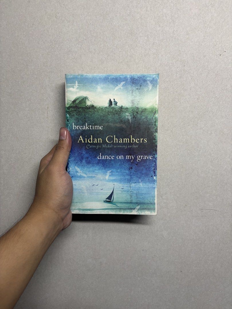 Breaktime and Dance on My Grave by Aidan Chambers (Category: Storybooks) located in Cabuyao City. Submitted by john.sellsthings (Listing ID 1468392004, Image 1). Description: - Title: Breaktime & Dance on My Grave by Aidan Chambers - Format: 2-in-1 volume (Definitions, ISBN 978-1-862-30288-4) - Author: Aidan Chambers - Condition: Pages have yellowing from age, light wear around the cover edges, but the spine is fully intact - Perfect for literatu