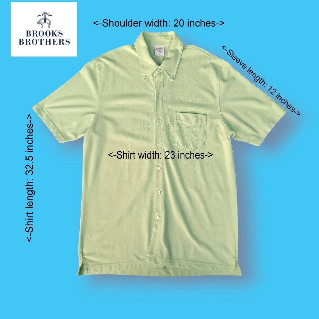 Brooks Brothers Performance Knit Buttoned Short Sleeve (Category: Formal Shirts) located in Bacoor. Submitted by nineties_kid (Listing ID 1468322473, Image 1). Description: <==• Brooks Brothers Performance Knit Buttoned Short Sleeve Size: Large Shoulder width: 20 inches Sleeve length: 12 inches Shirt width: 23 inches Shirt length: 32.5 inches Minor Issues: *Removed wash tag and slashed size tag ________ ▶LBC Cash on Pick-up (C.O.P) Offer nation-w