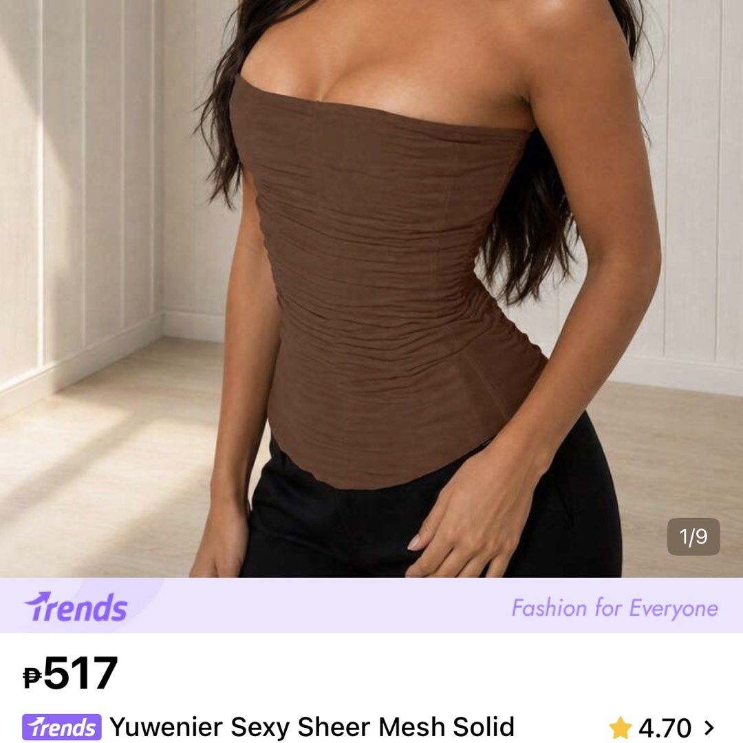 Brown Corset (Category: Sleeveless) located in Manila. Submitted by alexandrasaintmleux (Listing ID 1468467007, Image 1). Description: - brand new - rfs : it’s too big for me.
