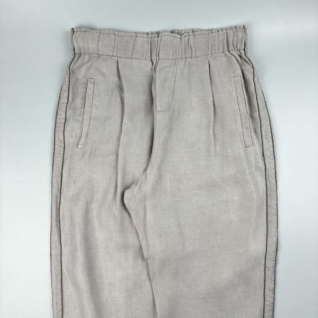 Brunello Cucinelli -Linen Pants (Category: Luxury Apparel) located in Bacolod City. Submitted by cast.archives (Listing ID 1468293999, Image 3). Description: Brunello Cucinelli -Linen Pants Waist:28-34" Length: 37" Inseam: 26" Leg opening: 7" Condition: Excellent Flaw: Normal sign of wear and need wash.