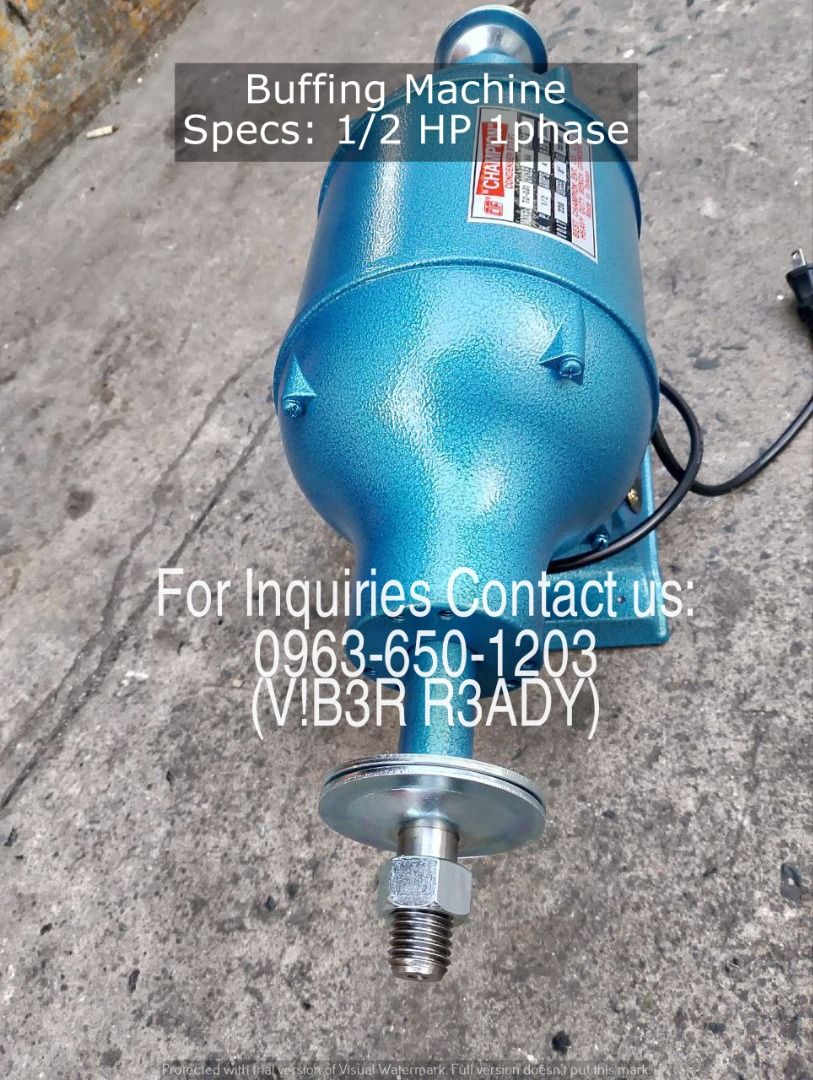 Buffing Machine Specs: 1/2 HP 1phase (Category: Other Home Furniture) located in Manila. Submitted by ramoseliza33488 (Listing ID 1468359608, Image 2). Description: .